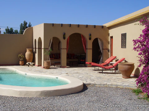 Photo de la piscine du Riad au Maroc